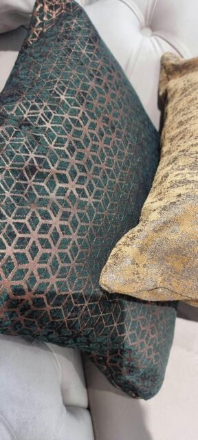 Celebrity Interiors Merritt Cushion 18cm x 18cm in Green - Size: Single