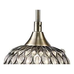 Netlighting Chelsie Ceiling Pendant 3 Light Line Antique Brass Clear Glass in Bronze - thumbnail 7