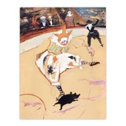 Artery8 Toulouse Lautrec Framed Wall Art Print Medrano Circus With a Piglet in Beige - Size: A4 - thumbnail 3