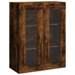 Berkfield Home Highboard Smoked Oak 69.5x34x180 cm Engineered Wood in Brown - thumbnail 5