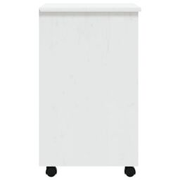 Berkfield Home Rolling Cabinet with Drawers MOSS White Solid Wood Pine - thumbnail 5