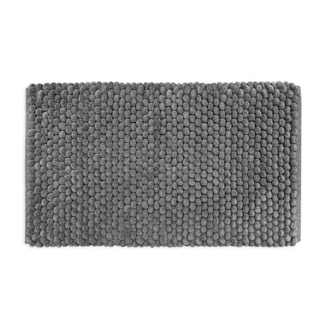 Allure Bath Fashions Luxury Non Slip Chunky Bobble Bath Mat in Charcoal - image 1