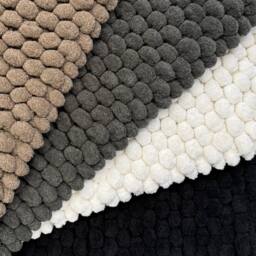 Allure Bath Fashions Luxury Non Slip Chunky Bobble Bath Mat in Charcoal - thumbnail 5