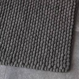Allure Bath Fashions Luxury Non Slip Chunky Bobble Bath Mat in Charcoal - thumbnail 4