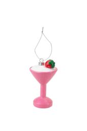 VFM e-Store Christmas Tree Decoration Glitter Cocktail Ornament 11x6. 5x6 in Red - thumbnail 1