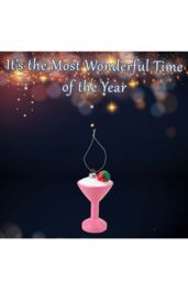 VFM e-Store Christmas Tree Decoration Glitter Cocktail Ornament 11x6. 5x6 in Red - thumbnail 3