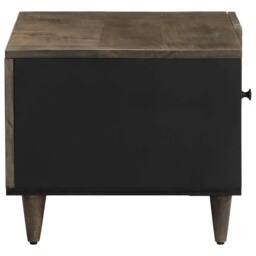 Berkfield Home Beautiful Coffee Table Light Grey 80x50x40 cm Solid Wood Mango - Size: 80 x 50 x 40 cm - thumbnail 4