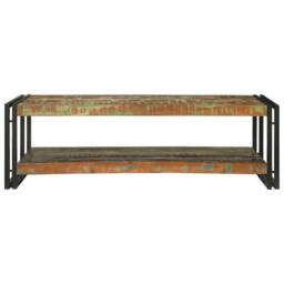 Berkfield Home Modern Coffee Table Multicolour 120x50x38 cm Solid Wood Reclaimed - Size: 120 x 50 x 38 cm