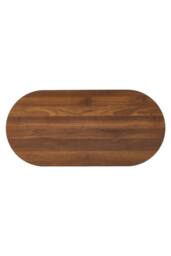 Living and Home Wooden Oval Lift-Top Coffee Table with Hidden Compartment in Walnut - thumbnail 6