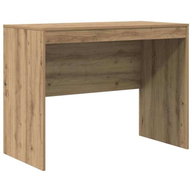 Berkfield Home Writing Desk Artisan oak MDF 100 x 50 x 76 cm Simple in Brown - image 1