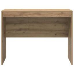 Berkfield Home Writing Desk Artisan oak MDF 100 x 50 x 76 cm Simple in Brown - thumbnail 5