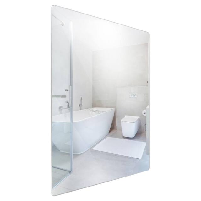 Harbour Housewares Self Adhesive Glass Wall Mirror - 30 x 40cm in Silver - Size: 30 x 40 cm - image 1