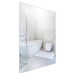 Harbour Housewares Self Adhesive Glass Wall Mirror - 30 x 40cm in Silver - Size: 30 x 40 cm