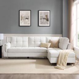 Home Detail Rose Right-Hand Corner Sofa in Cream - Size: 4 Person - thumbnail 2