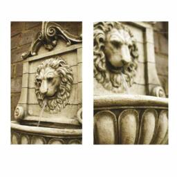 Primrose King Lion Head Water Feature Wall Fountain Stone Effect Outdoor 50cm - thumbnail 6