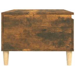 Berkfield Home Decorative Coffee Table Smoked Oak 90x50x36.5 cm Engineered Wood in Brown - thumbnail 7