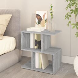 Berkfield Home Bedside Cabinet Grey Sonoma 50x30x51.5 cm Engineered Wood - thumbnail 3