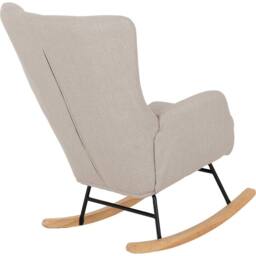 Seconique Hayden Rocking Chair in Beige - thumbnail 6