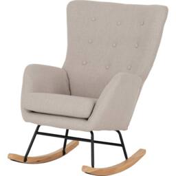 Seconique Hayden Rocking Chair in Beige - thumbnail 2