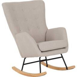 Seconique Hayden Rocking Chair in Beige - thumbnail 4