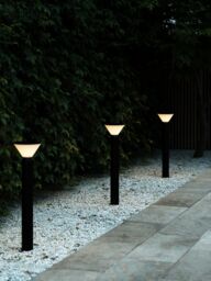 Nordlux Modern Outdoor Garden Post Black Metal E27 Dark Sky, IP44 - thumbnail 4