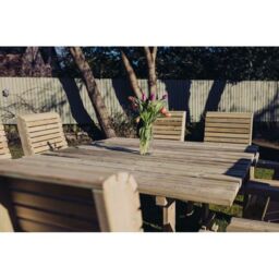 Churnet Valley Garden Furniture Ltd Ergo 8 Seater Table Set - Min. Assembly Required - Set of Cushions Inc in Brown - thumbnail 4