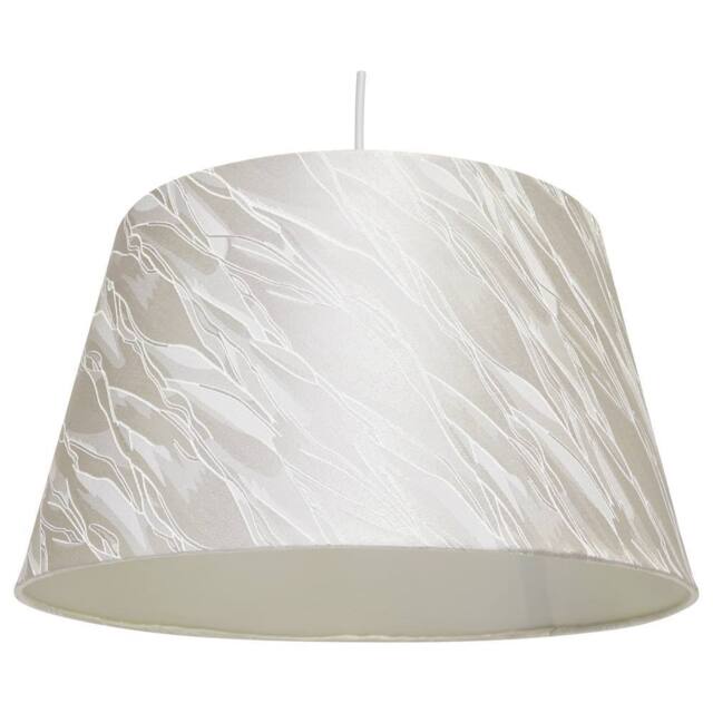 "K LIVING 14"" Iceburg Drum Ceiling Table Lamp Shade - Cream" - image 1