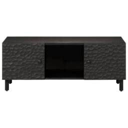 Berkfield Home Beautiful Coffee Table Black 100x54x40 cm Solid Wood Mango - Size: 100 x 54 x 40 cm - thumbnail 5