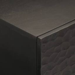 Berkfield Home Beautiful Coffee Table Black 100x54x40 cm Solid Wood Mango - Size: 100 x 54 x 40 cm - thumbnail 8