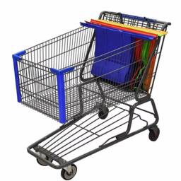 Hinsinc 4 Pack Reusable Supermarket Shopping Trolley Bags - thumbnail 5