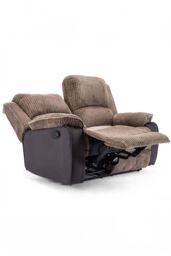 More4Homes Postana Manual Recliner Bonded Leather 2+3 Seater Sofa Set in Brown - thumbnail 5