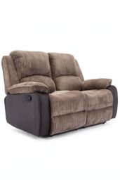 More4Homes Postana Manual Recliner Bonded Leather 2+3 Seater Sofa Set in Brown - thumbnail 4