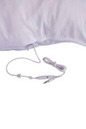 Homescapes Super Microfibre Square Music Pillow with Speaker in White - thumbnail 3