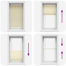 Berkfield Home Pleated Blind Cream 80x100 cm Fabric Width 79.4 cm Polyester - thumbnail 5
