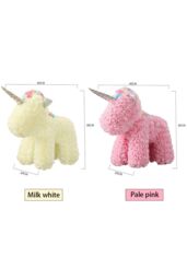 Living and Home Artificial Rose Unicorn with Gift Box & Light in Beige - thumbnail 6