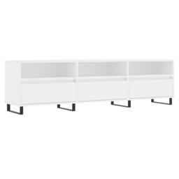 Berkfield Home TV Cabinet White 150x30x44.5 cm Engineered Wood - thumbnail 1