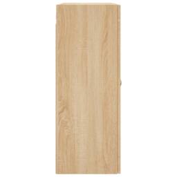 Berkfield Home Wall Mounted Cabinet Sonoma Oak 69.5x34x90 cm in Light Oak - thumbnail 8