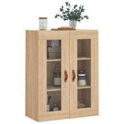 Berkfield Home Wall Mounted Cabinet Sonoma Oak 69.5x34x90 cm in Light Oak - thumbnail 4