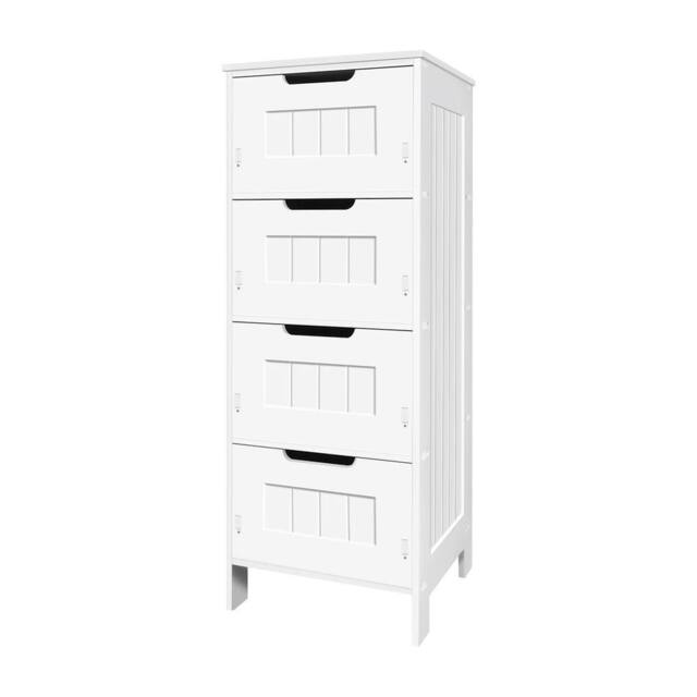 SPETLEK Bathroom Cabinet Storage 4 Drawers Shelf Toilet Organizer Rack in White - image 1