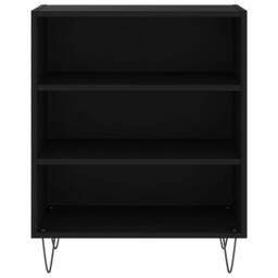 Berkfield Home Sideboard Black 57x35x70 cm Engineered Wood - Size: 57 x 35 x 70 cm - thumbnail 4