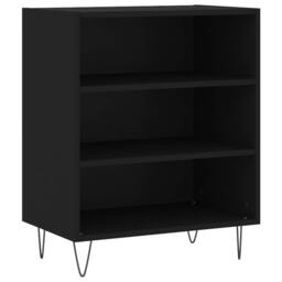 Berkfield Home Sideboard Black 57x35x70 cm Engineered Wood - Size: 57 x 35 x 70 cm - thumbnail 1