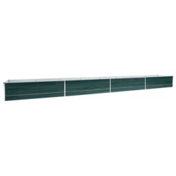 Berkfield Home Garden Raised Bed Galvanised Steel 600x80x45 cm Green - Size: 600 x 80 x 45 cm - thumbnail 2