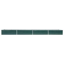 Berkfield Home Garden Raised Bed Galvanised Steel 600x80x45 cm Green - Size: 600 x 80 x 45 cm - thumbnail 3