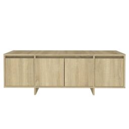 Berkfield Home TV Cabinet Sonoma Oak 120x30x40.5 cm Engineered Wood in Beige - thumbnail 5