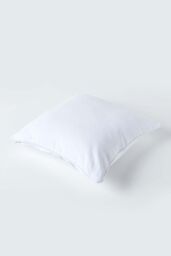 Homescapes Cotton Plain Cushion Cover in Off-White - Size: 30 cm x 30 cm - thumbnail 3