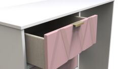 Ready Assembled 2 U Dallas 4 Drawer Vanity (Ready Assembled) in Dusty Pink - thumbnail 5
