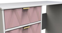 Ready Assembled 2 U Dallas 4 Drawer Vanity (Ready Assembled) in Dusty Pink - thumbnail 4