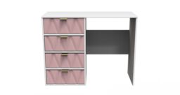 Ready Assembled 2 U Dallas 4 Drawer Vanity (Ready Assembled) in Dusty Pink - thumbnail 1