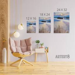 "Artery8 Akseli Gallen Kallela Lake View Coastal Landscape Canvas Art Print - Size: W12"" x H16""" - thumbnail 4