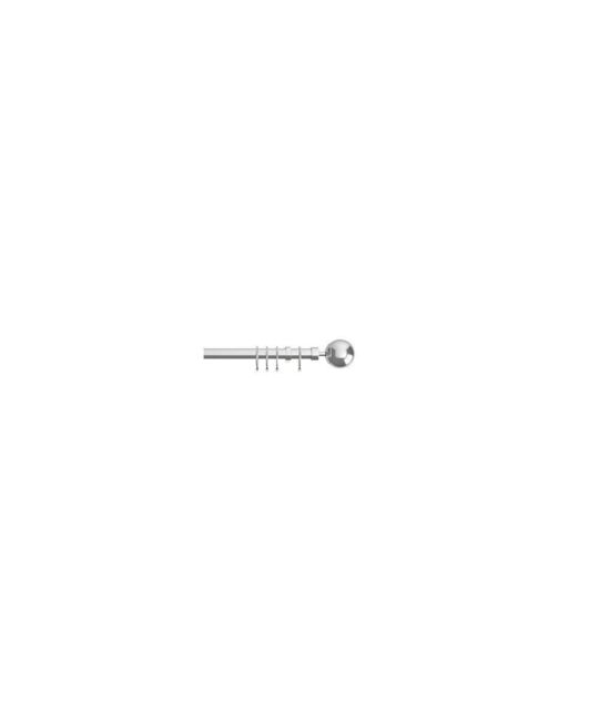 New Edge Blinds Finesse Extendable Curtain Pole in Silver - Size: 170 cm - image 1